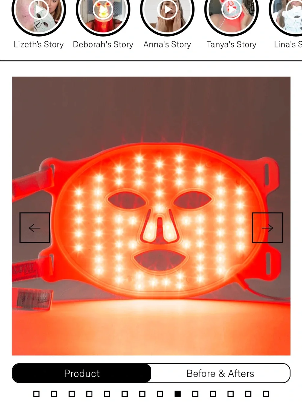 Omnilux Contour Face LED Mask — Pink with Teal Pattern